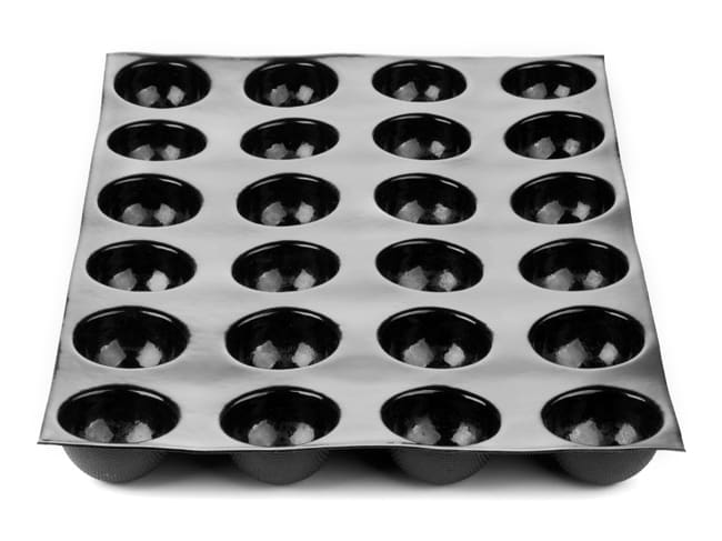 Moule demi-sphères Fiberform - 60 x 40 cm - Ø 7 cm (24 empreintes) - marque/pavoni