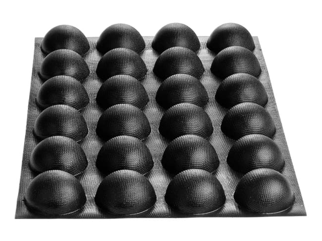 Moule demi-sphères Fiberform - 60 x 40 cm - Ø 8 cm (24 empreintes) - marque/pavoni
