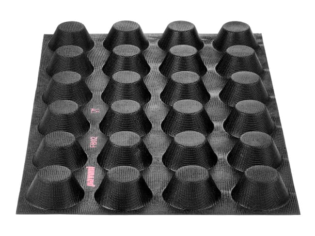 Moule muffins Fiberform - 60 x 40 cm - Ø 8 cm (24 empreintes) - marque/pavoni