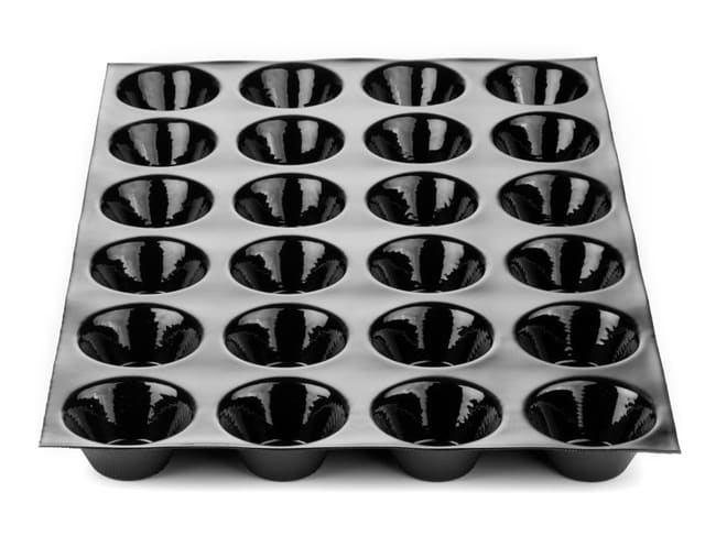Moule muffins Fiberform - 60 x 40 cm - Ø 8 cm (24 empreintes) - marque/pavoni
