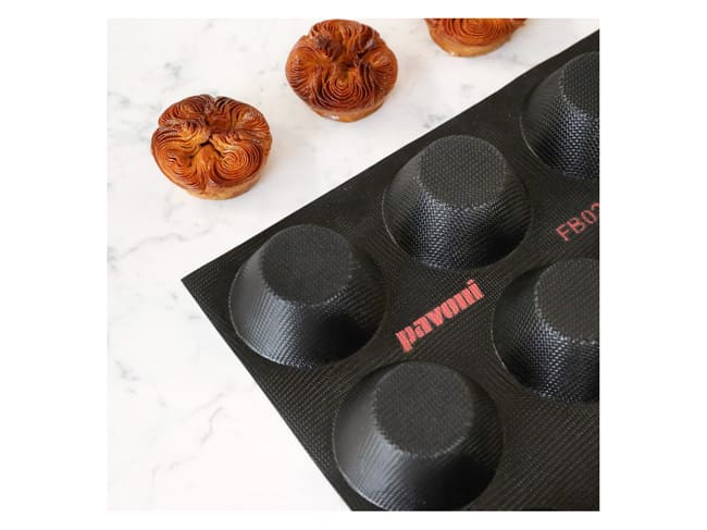 Moule muffins Fiberform - 60 x 40 cm - Ø 8 cm (24 empreintes) - marque/pavoni