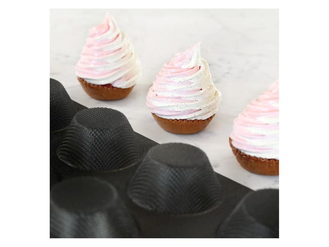 Moule muffins Fiberform - 60 x 40 cm - Ø 8 cm (24 empreintes) - marque/pavoni