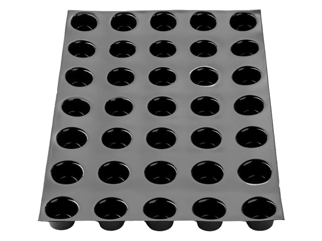 Moule mini-muffins Fiberform - 60 x 40 cm - Ø 5,1 cm (35 empreintes) - Pavoni