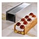 Kit moule barre pâte feuilletée - inox et aluminium - 25 x 7,6 x ht 6,9 cm - Pavoni