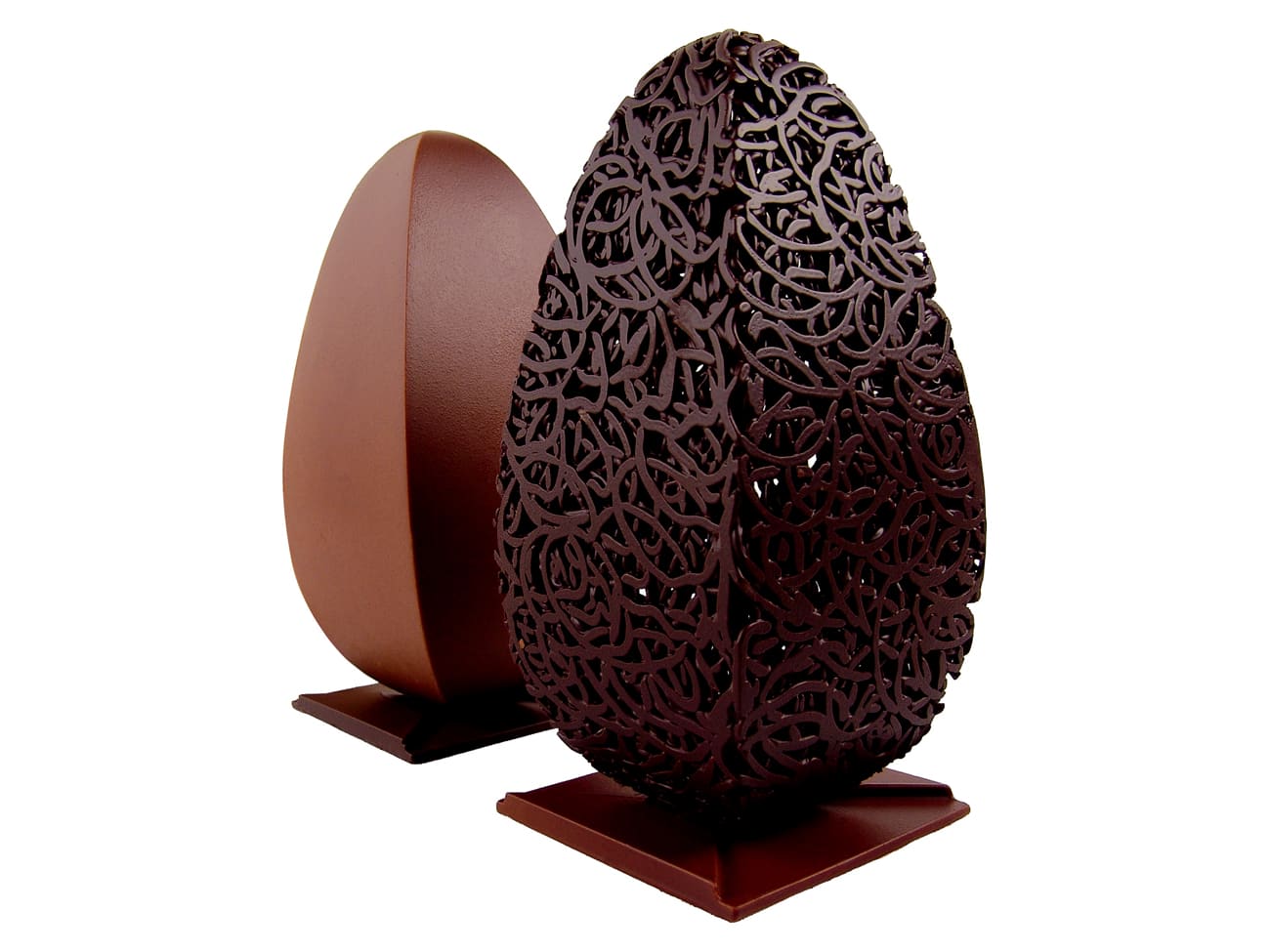 Moule à chocolat de Pâques - Œuf Drapé 15 cm