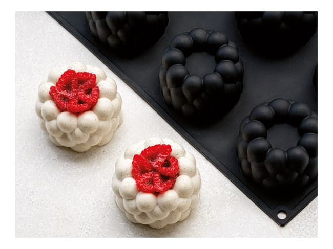 Moule Gateau Noel & Biscuit: Moule Silicone Patisserie & petit entremets  individuel