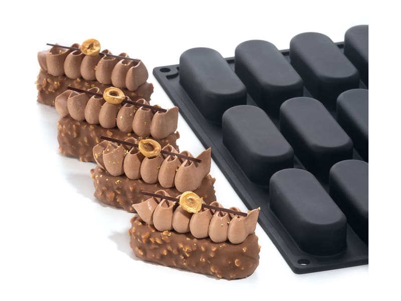 DUBENS ZOOENIE Moule à Gâteau 35 Trous Silicone - Forme Sinking Pour Pâtisserie, Chocolat Et Gourmandises