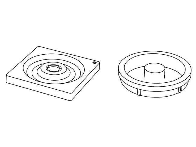 Moule silicone Hula - Kit 2 pièces - Occasion - Pavoni