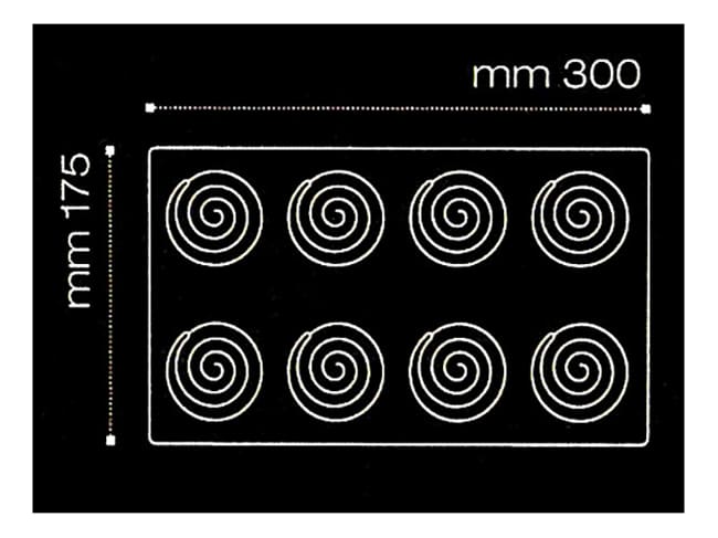 Moule silicone spirale - Ipnosi - Ø 6 cm - Pavoni