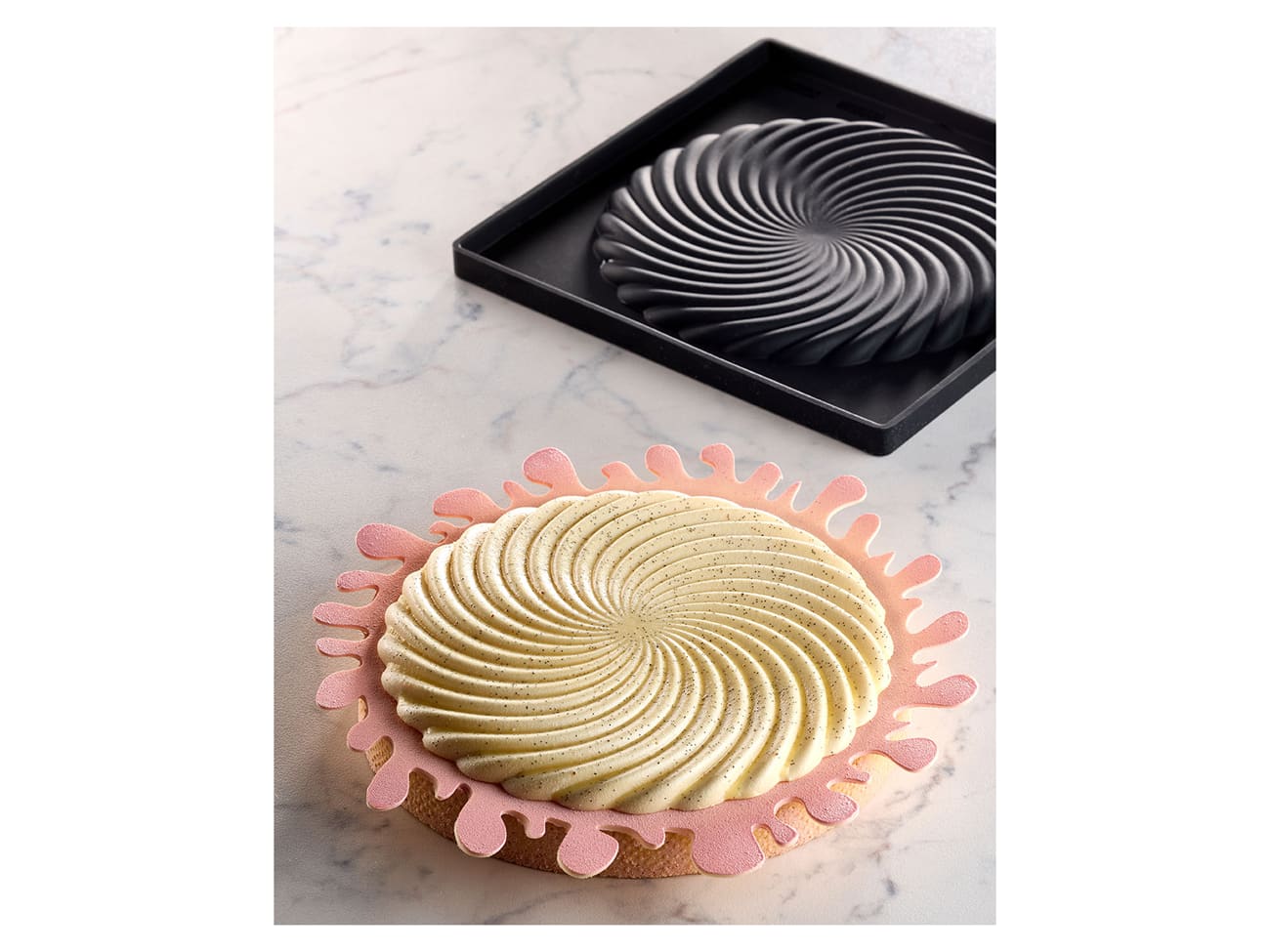 Moule Silicone 3D Couronne Pour Desserts – Parfait Pour Truffes, Mousses, Gâteaux, 21 Cm