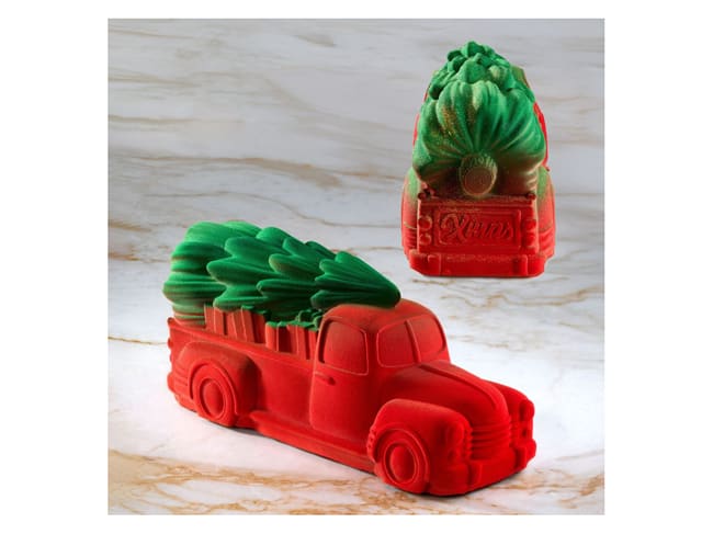 Moule silicone Voiture ancienne Noël - 25 x 8,7 cm - Pavoni