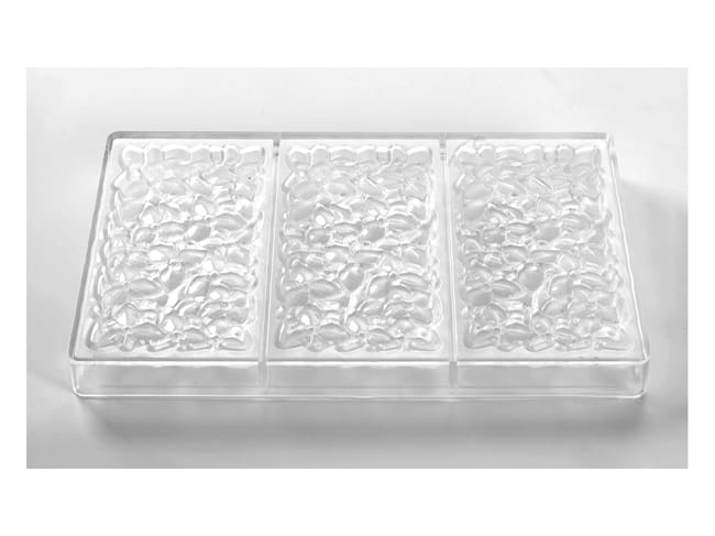 Moule tablette chocolat - Bouquet - 3 tablettes - Pavoni