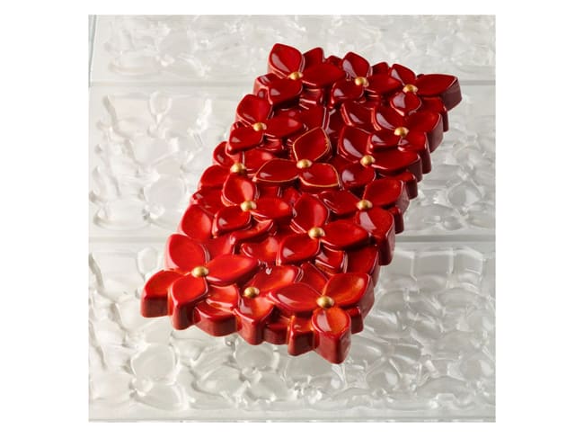 Moule tablette chocolat - Bouquet - 3 tablettes - Pavoni