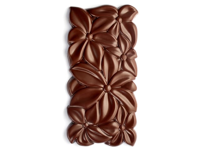 Moule tablette chocolat - Flora - 3 tablettes - Pavoni