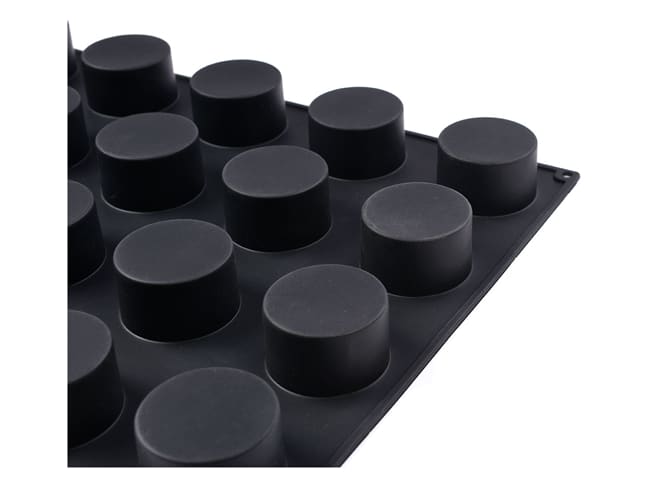 Moule silicone Pavoflex - 24 cylindres - 60 x 40 cm - Pavoni