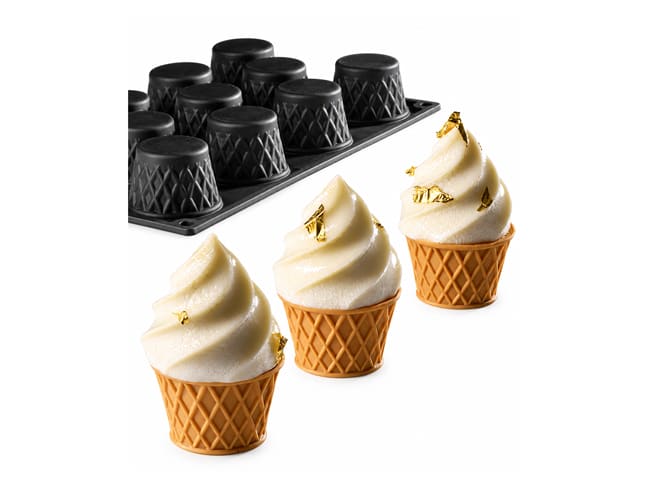 Moule silicone 11 Gelato - Ø 5,5 x ht 8,8 cm - Pavoni