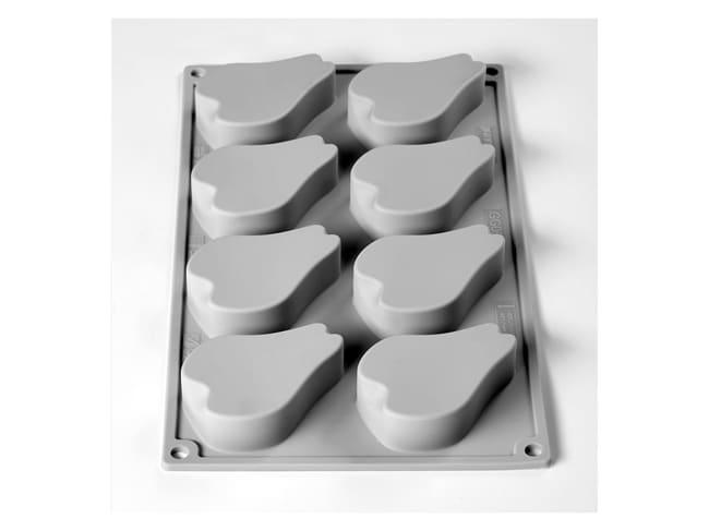 Moule silicone - 8 demi-poires - 30 x 17.5 cm - Pavoni