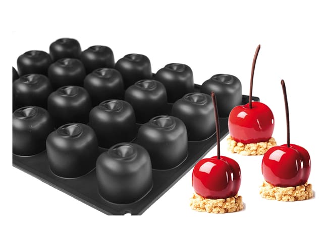 Moule silicone Pavoflex - 20 Cerises/Pêches - 40 x 30 cm Occasion - Pavoni