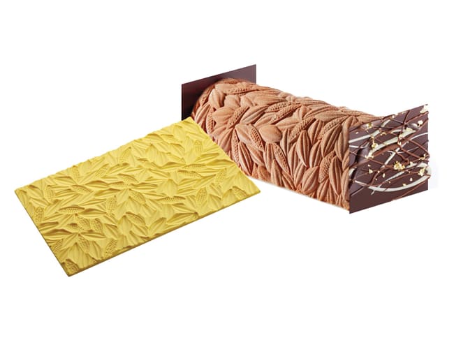 Tapis silicone texture cabosse - pour moule à bûche silicone - Pavoni