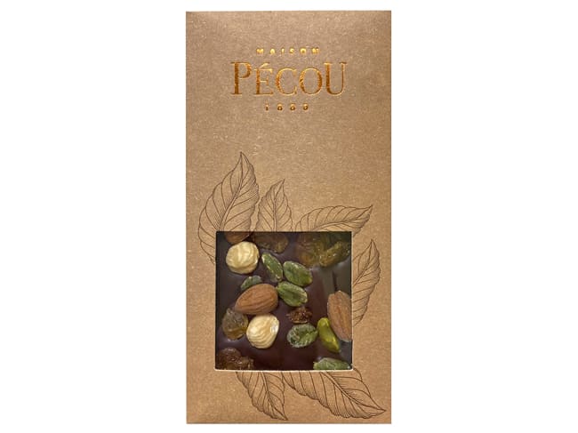 Tablette "La Charmeuse" - Chocolat Noir - 70 g DDM proche - Pécou