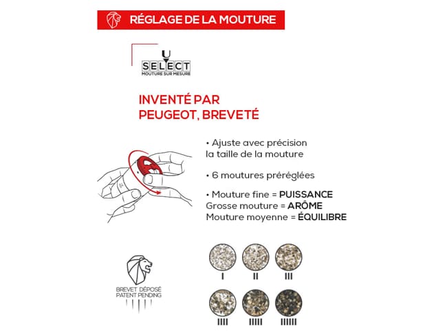 Moulin à poivre Maestro - réservoirs interchangeables - 11 cm - Peugeot