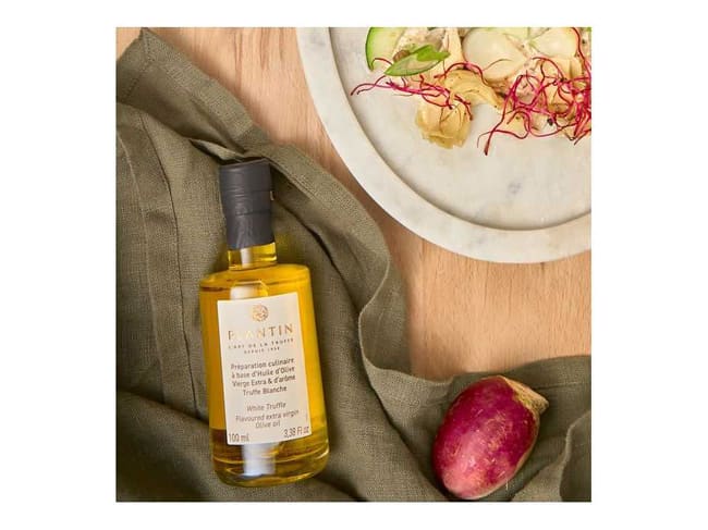 Huile d'olive vierge extra - arôme truffe blanche - 100 ml - Plantin