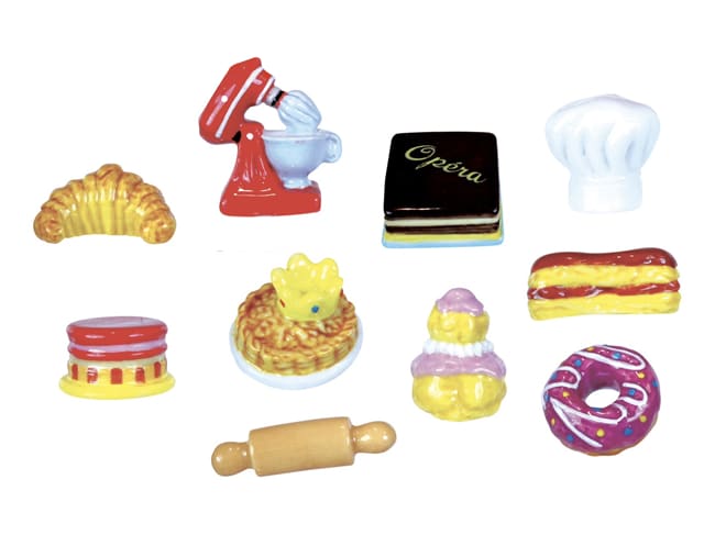 Fèves - J'aime la pâtisserie - Collection 2027 - Boîte de 100 fèves - Prime