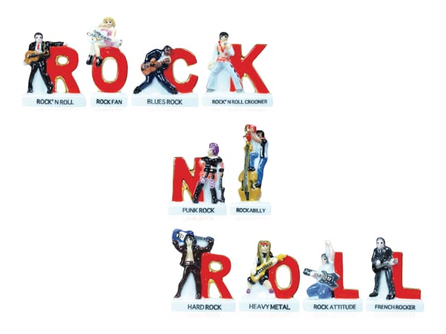 Fèves - Rock N' Roll - Collection 2024 - Sachet de 10 fèves - Prime