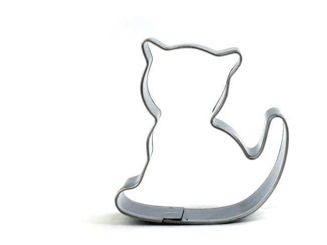 Emporte-pièce Chat - acier inoxydable - Ht 6 cm - Patisse