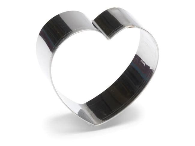 Emporte-pièce Coeur - acier inoxydable - Ht 6 cm - Patisse