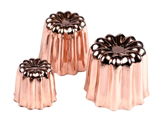 Moule Silicone 18 Mini Canelés – Moule Cannelé Professionnel 3×6, Idéal Desserts, Chocolats, Puddings & Gâteaux