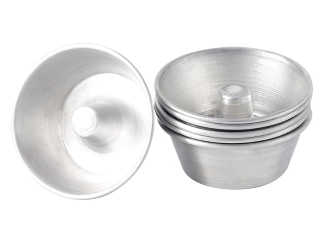 Moule à savarin (x 6) - Aluminium - Ø 7 cm - Patisse