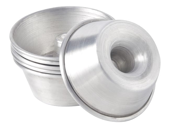 Moule à savarin (x 6) - Aluminium - Ø 7 cm - Patisse
