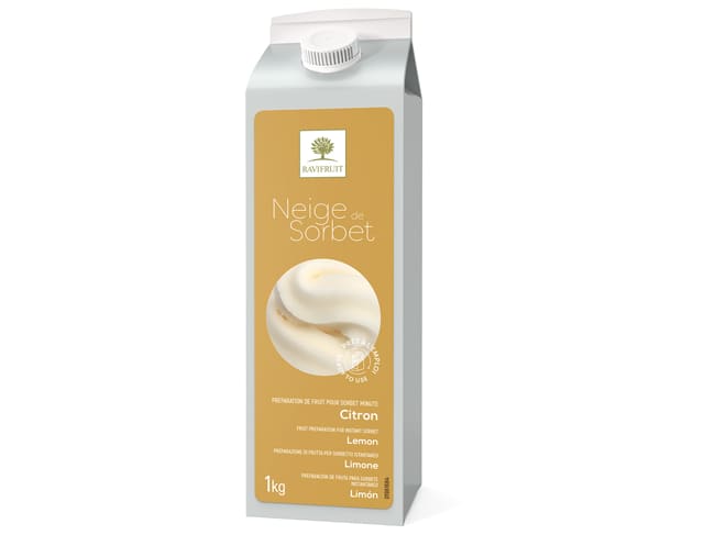 Neige de sorbet citron - 1 kg - Ravifruit
