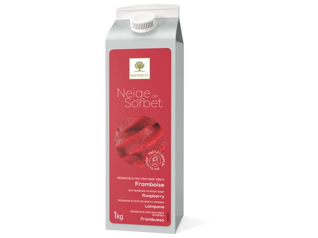 Neige de sorbet framboise - 1 kg - Ravifruit