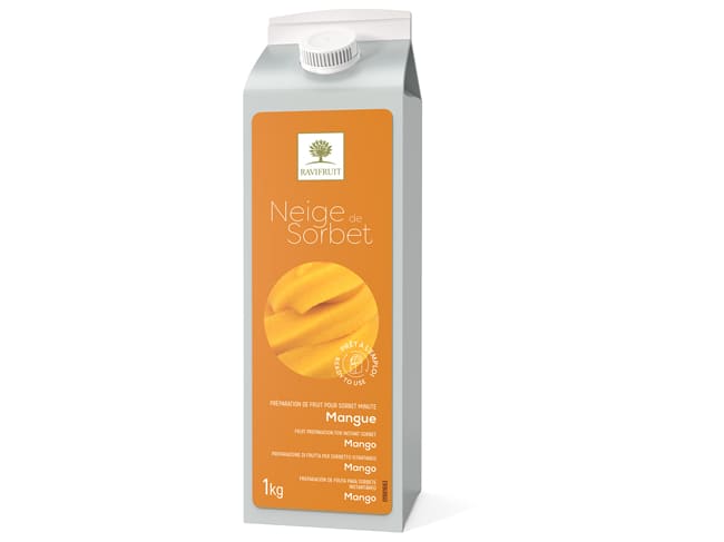 Neige de sorbet mangue - 1 kg - Ravifruit