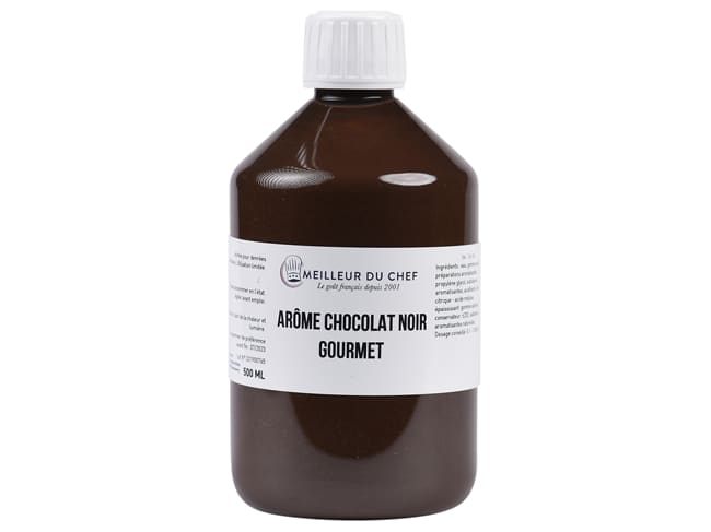 Arôme chocolat noir gourmet - hydrosoluble - 500 ml - Selectarôme