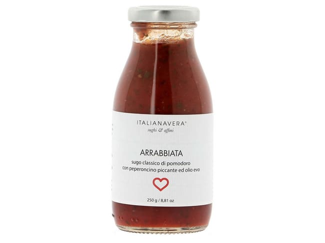 Sauce Arrabbiata traditionnelle - 250 g DDM proche - Italianavera