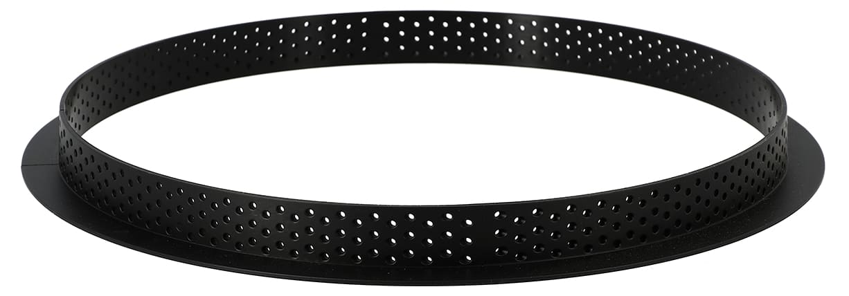 4 Cercles à Pâtisserie Acier Inoxydable 8 Cm - Moules à Tarte Perforés, Pour Mini Gâteaux, Desserts, Pizzas