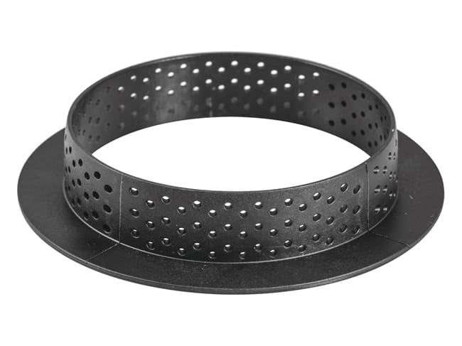 Cercle à tarte perforé - matériau composite - Ø 8 x ht 2 cm - Silikomart