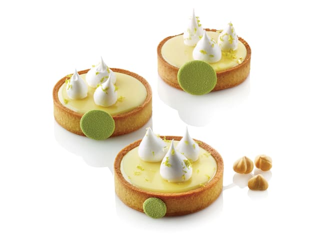 Cercle à tarte perforé - matériau composite - Ø 8 x ht 2 cm - Silikomart