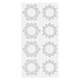 Chablon silicone décor flocons - Ø 9,5 et Ø 8,7 cm - Silikomart