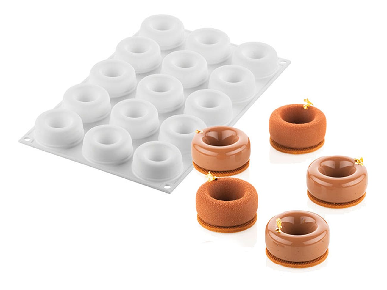 Moule Silicone Savarin Silikomart - Ø 24 Cm