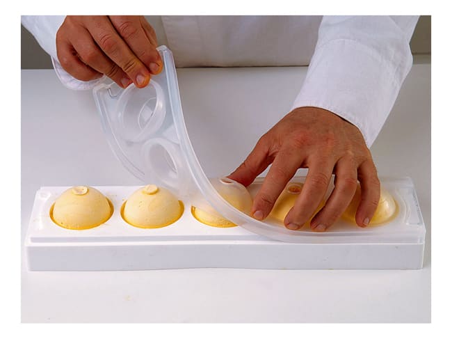 Moule à gâteau en silicone pour la cuisson, 8 trous en pierre 3D