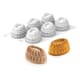 Moule silicone 6 ovales - Pleincoeur - 12,4 x 8,4 x ht 4,3 cm - Silikomart
