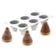 Moule silicone - Kit 6 tartes Albia - Ø 6,5 x ht 6,1 cm - Silikomart