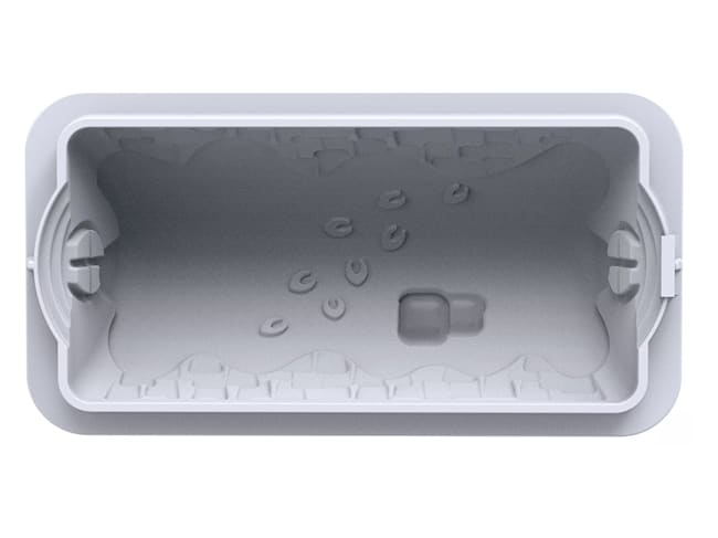 Moule à bûche silicone - Chalet d'hiver - 23 x 10,5 cm - Silikomart