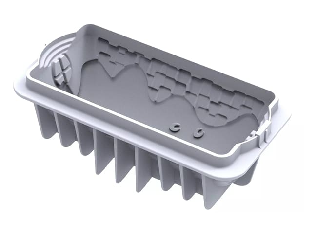 Moule à bûche silicone - Chalet d'hiver - 23 x 10,5 cm - Silikomart