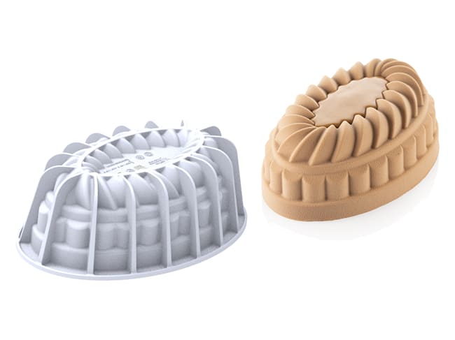 Moule silicone ovale - Pleincoeur GM - 17,6 x 10,4 cm - Silikomart