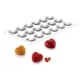 Moule silicone - 18 coeurs bombés - 30 x 17,5 cm - Silikomart